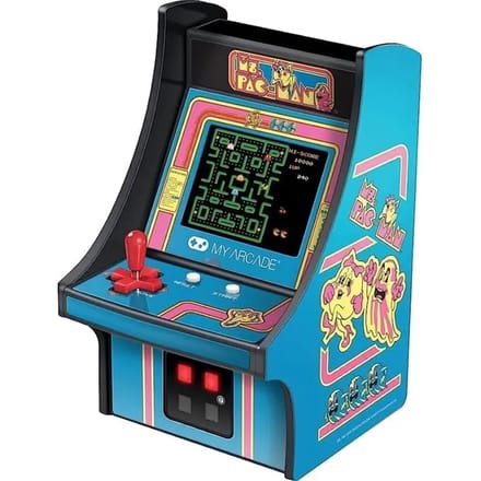 Mini Retro Arcade Bollard - My Arcade - Ms PAC-MAN