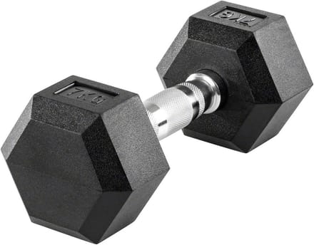 Compacte Halter - Hex halter Gewichten - Krachttraining Thuis - Zeshoekige Vorm - 1 kg - Zwart