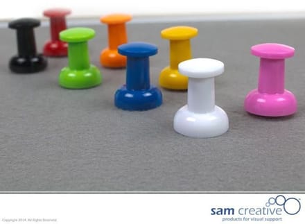 Sam Creative - Prikbord kurk - Punaise - Jumbo - Gemengd - 8 stuks