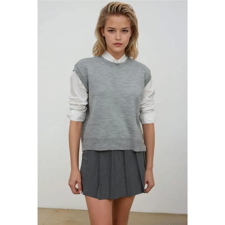 Ronde Hals Sweater Vest
