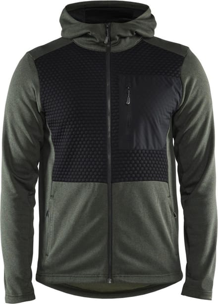 Blaklader 3540-2533 Hoodie met hele rits - Herfstgroen/Zwart - M