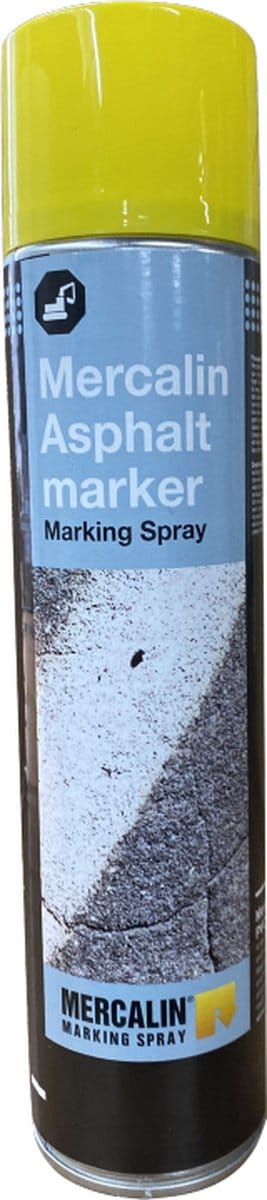 Mercalin AS Aspfalt Marker kleur Geel 600 ml