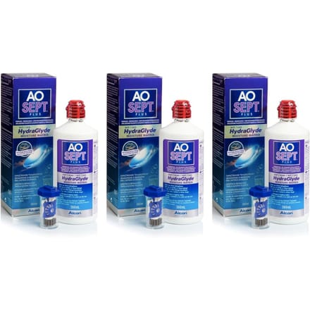 AOSEPT® Plus with HydraGlyde | 2x 360ml | Duopack - 2 lenshouders