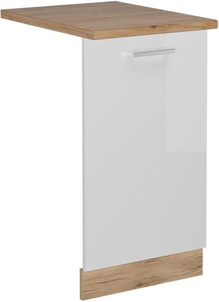 Vicco R-Line Vaatwasserfrontpaneel – 45 cm, WB Eik Wit Hoogglans