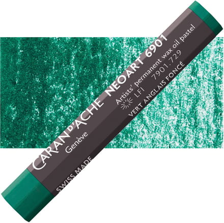 Caran d'Ache Neoart Permanent Wax Oliepastel - Dark English Green (729)