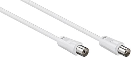 IEC (m) - IEC (v) coaxkabel / recht - wit - 15 meter
