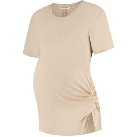 Prénatal zwangerschaps T-shirt Light Brown Melange L Dames