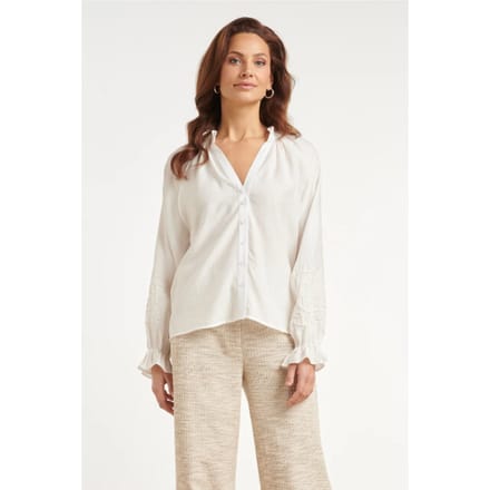 Smashed Lemon Blouse van luchtige stof met borduurdetails |
