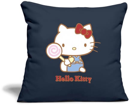 Hello Kitty Met Een Lollipop Sierkussenhoes, 45 x 45 cm