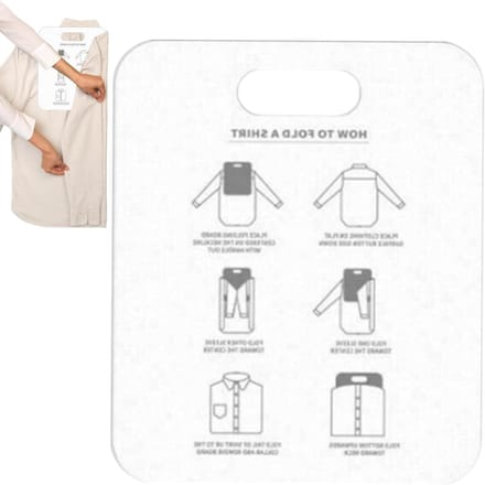Kleding vouwplank - Organizer kleding - Kasten opruimen - Gladde afwerking - 305 cm - Wit