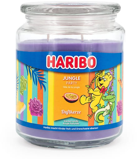 Haribo geurkaars - Jungle Party - met geur - paraffinewas
