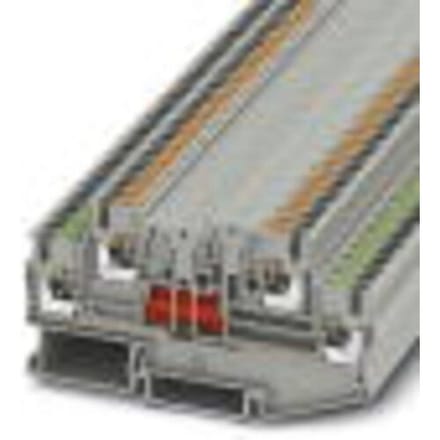 Phoenix Contact 3210267 Doorgangsserieklem 5.2 mm Spanveer Grijs 50 stuk(s) Piece