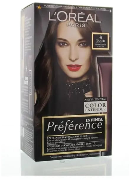 L'Oréal Paris Préférence Middenbruin 4 - Permanente Haarkleuring