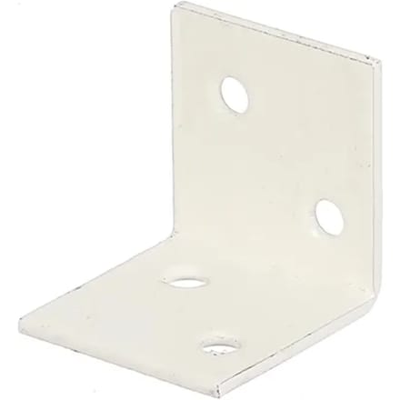 Alberts Versterkingshoek - Wit Geplastificeerd Staal - Gelijkbenig - 30x30x30mm