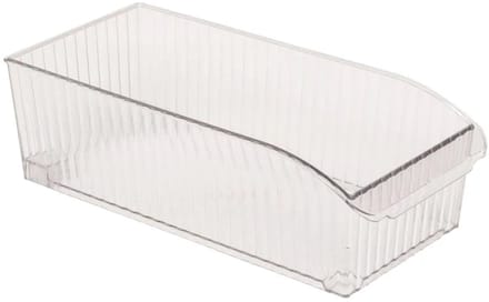5Five Opbergbakje met wieltjes voor koelkast S - 15x32x10cm - Transparant