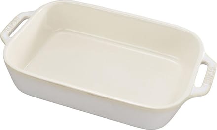 Staub Ceramic gratineerschaal 27x20cm ivory wit