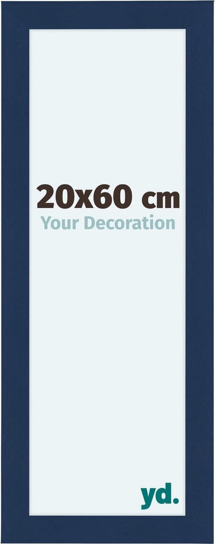 Your Decoration - Fotolijst 20x60 cm - MDF - Donkerblauw Geveegd - Como