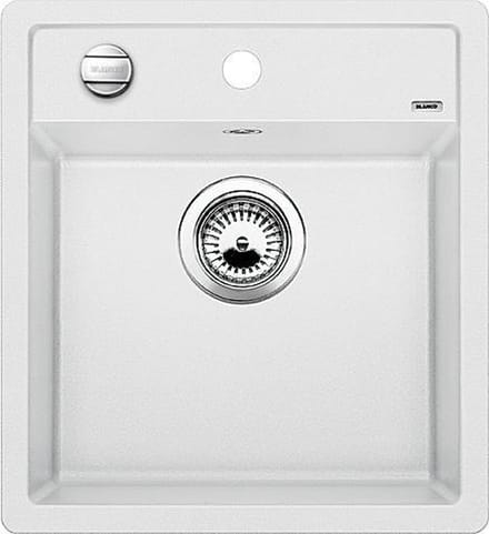 Spoelbak Blanco Dalago vlakbouw wit 517169. Draaiknopbediening.