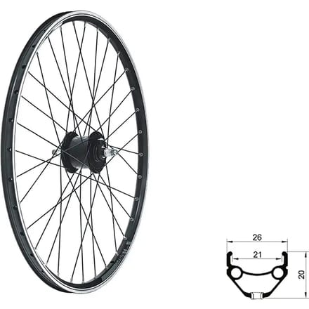 Voorwiel Kellys Draft Dynamo V-Brake 26''