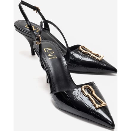 Yvella Gesp Spitse Neus Stiletto Pump