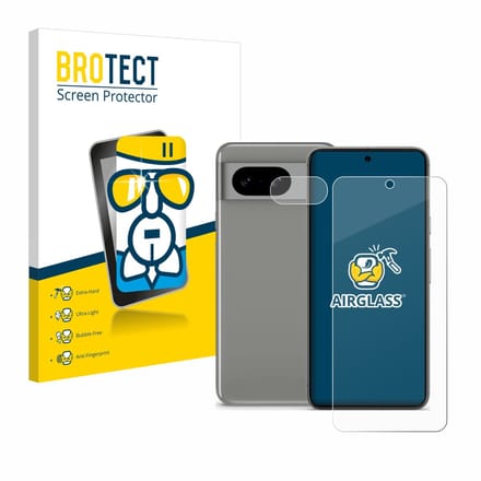 Screenprotector voor Google Pixel 8 (Voor+Camera) Beschermglas transparant