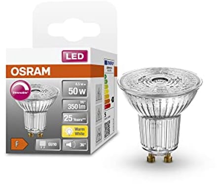 Reflectorlamp GU10 | Dimbaar | Helder Glas | Warm Wit (2700K) | 350 Lumen