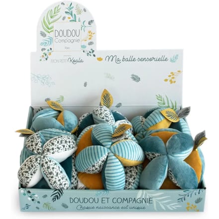 Zintuiglijke balletjes met rammelaar Doudou & compagnie Yoca Le Koala (x6)