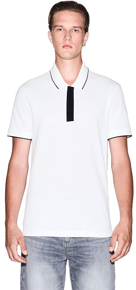 Armani Exchange Xm001285_af10366 Korte Mouw Poloshirt Wit S Man
