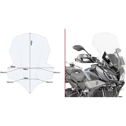 Kleurloze zeepbel Givi Yamaha tracer 900/GT 18