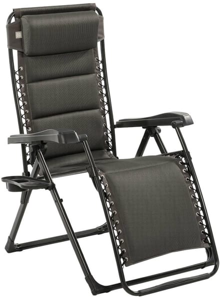Travellife Barletta stoel relax dark grey Campingstoel