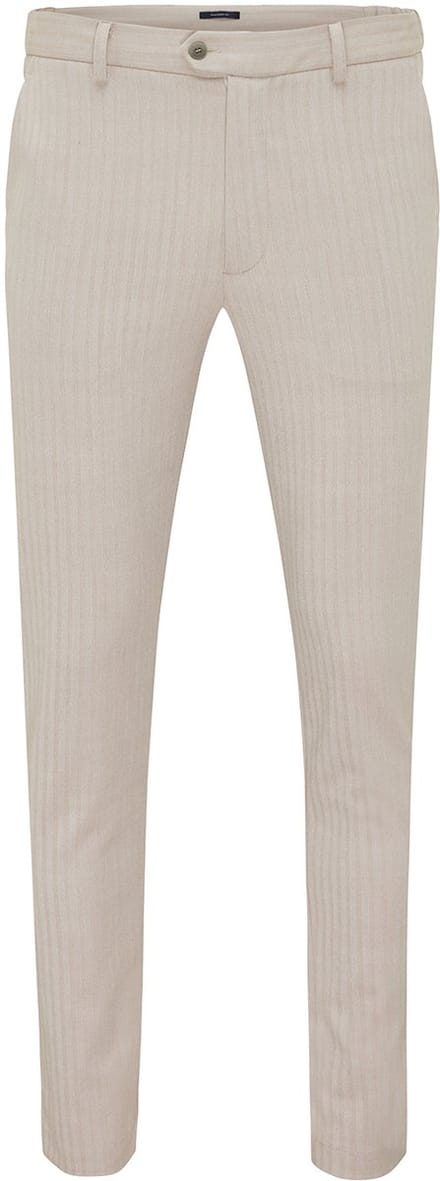 EPPO Melange Herringbone Trouser Beige (TRPAJA176 - 101)