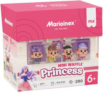 Mini wafel blokken prinses 280 stuks - Marioinex - vanaf 6 jaar
