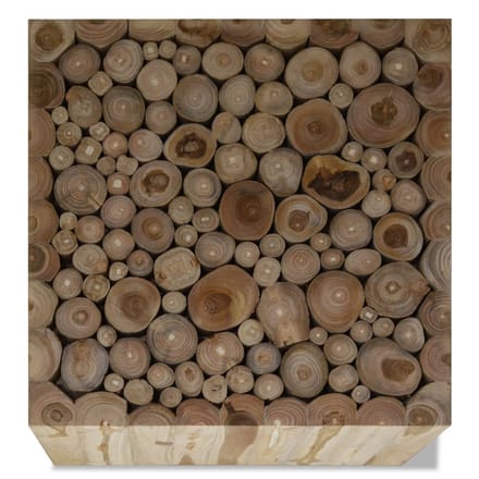 vidaXL - Salontafel - 50x50x35 - cm - echt - teakhout