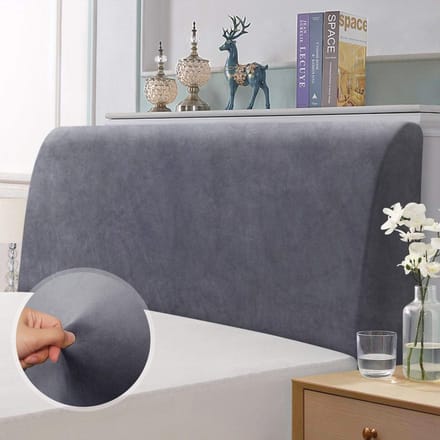 Hoofdbord Hoes Stretchy en Beschermend Grijs 180-200 cm