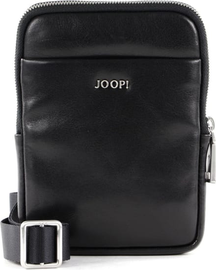 JOOP! Leren Schoudertas Treviso Rafael Shoulderbag Black Zwart