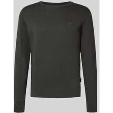 Gebreide pullover met ribboorden