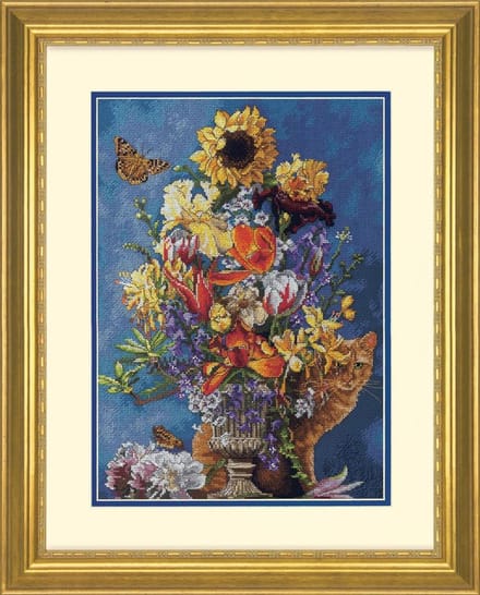 Dimensions Garden in Gold borduren (pakket)
