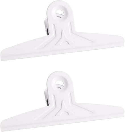 Extra Grote Bulldog Clips Wit & Zwart 22 cm - 2 Stuks Sterke Documentenbinders