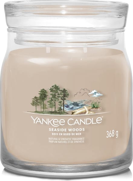 Yankee Candle - Seaside Woods Medium Geurkaars - 50 branduren - 2 lonten