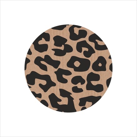 Elegante Sluitstickers - Sluitzegels - Rol van 250 - Ø39mm - Panter Print - Etiketten - Handmade