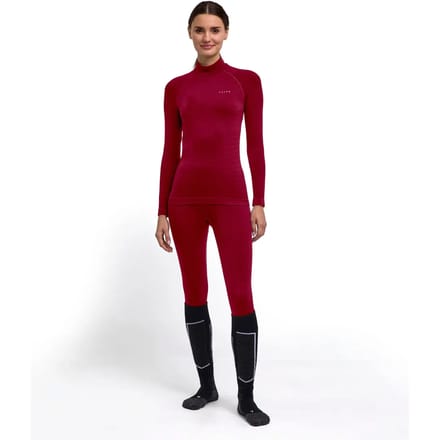 Damen Maximum Warm High Neck sneldrogend functioneel materiaal functioneel shirt met lange mouwen dames merlot - maat 8117