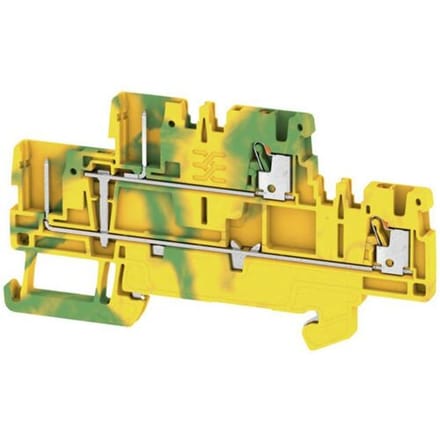 Weidmüller 2485870000 Aardklem 2-etages 3.50 mm Spanveer Geel, Groen 50 stuk(s) Piece