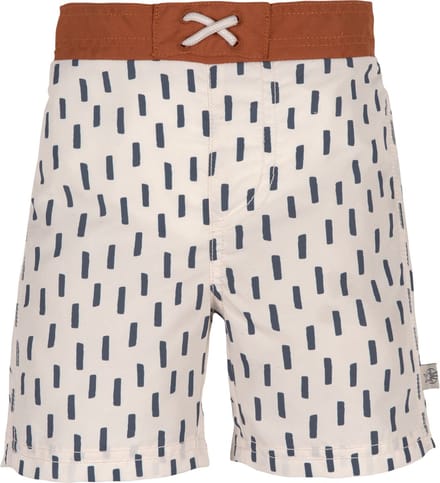 Lässig - UV-Boardshorts voor baby's - Strepen - Offwhite/grijs - maat 92cm