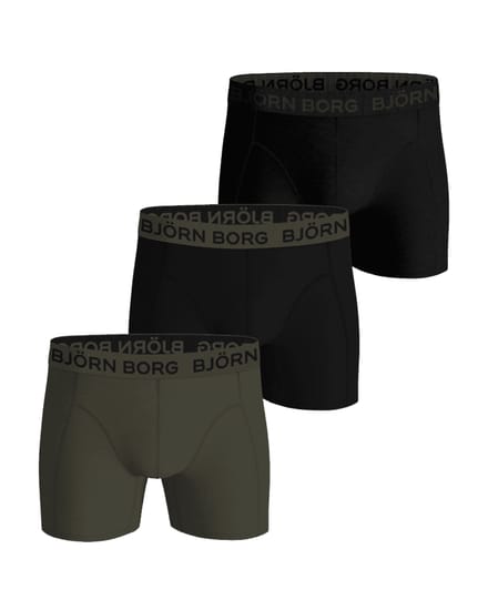 Björn Borg Cotton Stretch Boxershorts Heren (3-pack) - Maat M