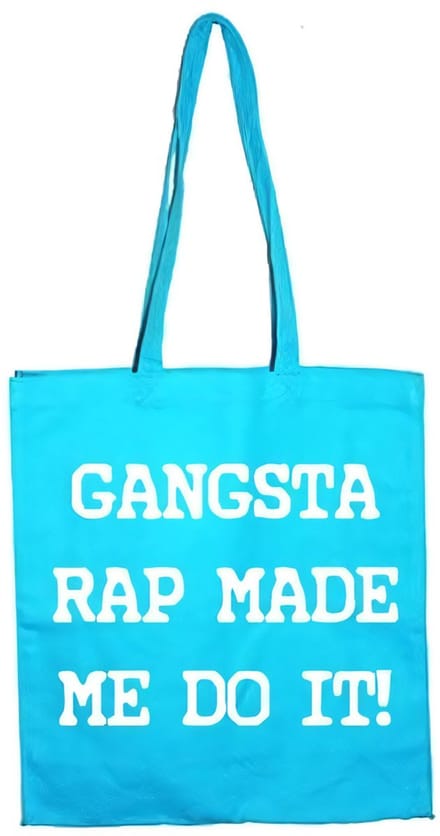 Hybris Gangsta Rap Made Me Do It Tote Bag SH-4-13062-H17-5