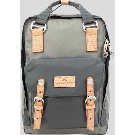 Doughnut laptoprugzak / Rugtas / Schooltas - 14 inch - Macaroon Euro - Grey Dark Grey