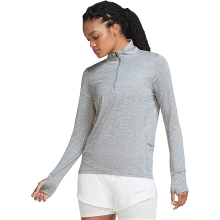Nike Element Half-Zip Longsleeve Dames-Lichtgrijs,Zilver