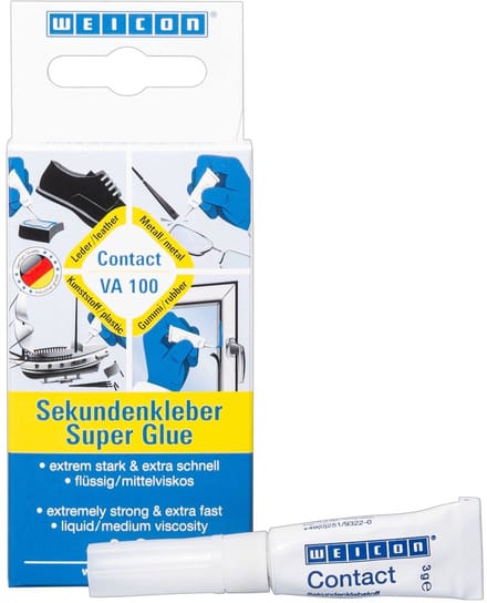 WEICON Contact VA 100 – 3 g cyanoacrylaatlijm – hoge viscositeit