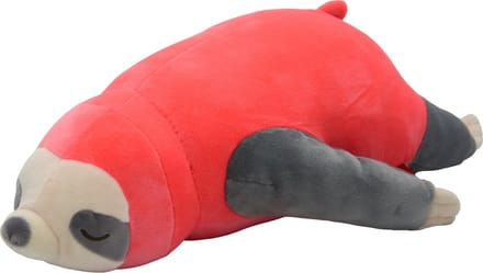 UNUS® Luiaard Knuffel Kussen knuffelkussen reisekussen 30cm roze