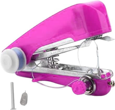 Mini Naaimachine - Hand Naai - Snel Reparen - Compact Ontwerp - 11 x 7 x 4 cm - Roze